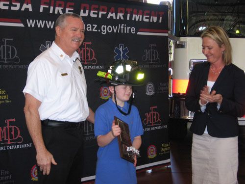 Honorary Mesa Firefighter